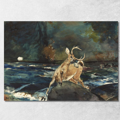 Un Bon Coup Adirondacks Winslow Homer tableau impression sur toile