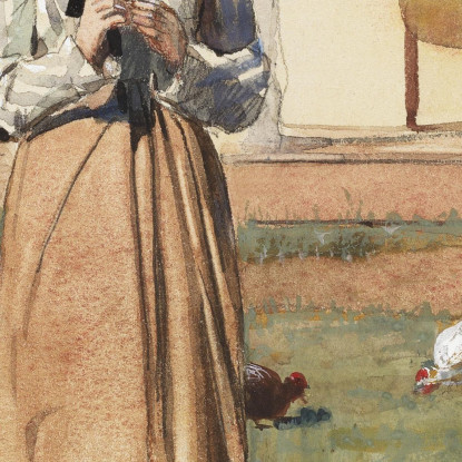 Un Pollo Enfermo Winslow Homer cuadro en lienzo