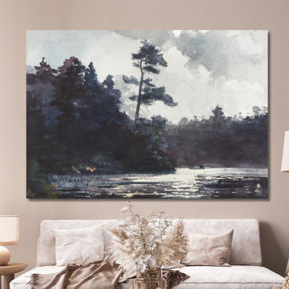 Adirondack Lake Winslow Homer canvas print