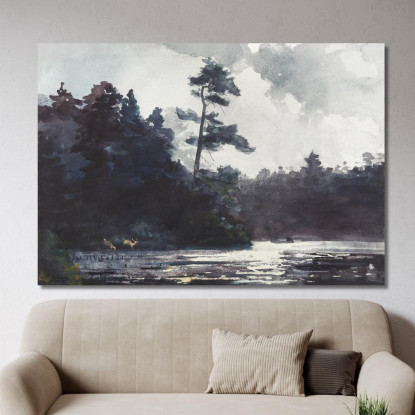 Adirondack Lake Winslow Homer canvas print