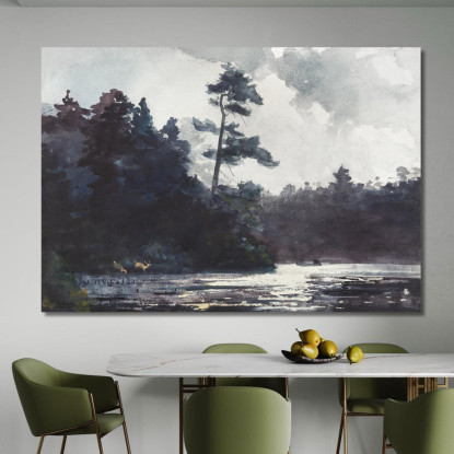 Adirondack Lake Winslow Homer canvas print