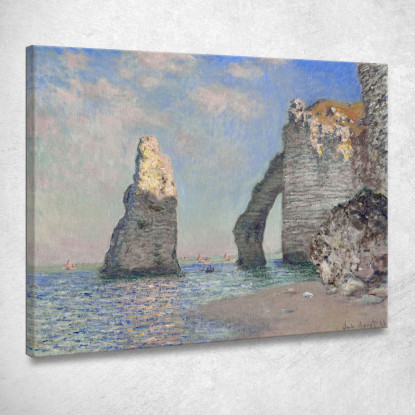 L'Ago Di Roccia E La Porte D'Aval 1885 Claude Monet mnt92 quadro stampato su tela