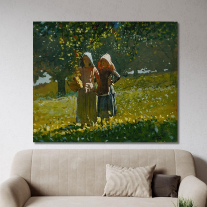 Raccolta Delle Mele Winslow Homer quadro stampato su tela