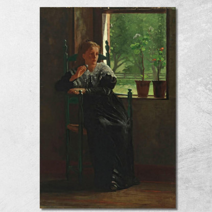 Am Fenster Winslow Homer drucken auf leinwand