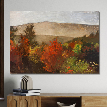 Herbstliche Baumkronen Winslow Homer drucken auf leinwand