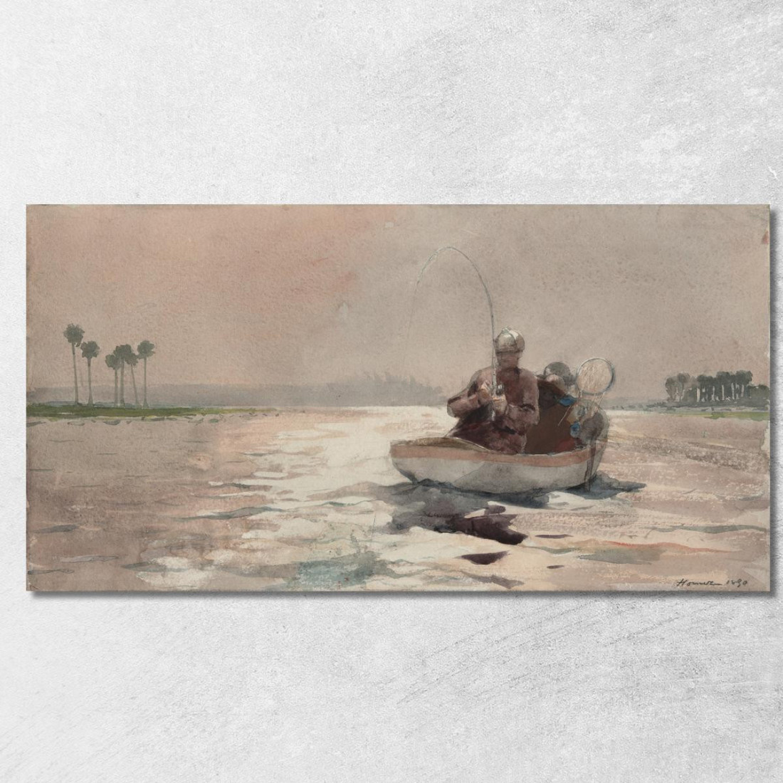 Bass Fishing ﾠFlorida Winslow Homer canvas print