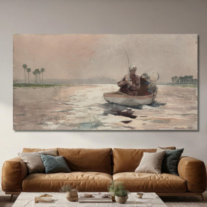 Bass Fishing ﾠFlorida Winslow Homer canvas print