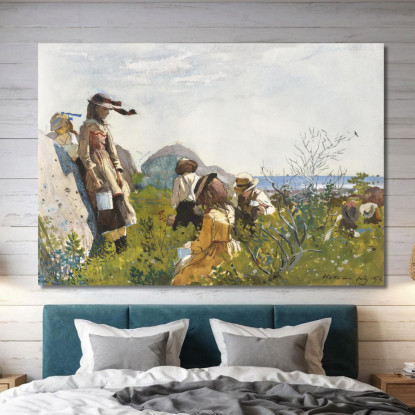 Recolectores De Bayas Winslow Homer cuadro en lienzo