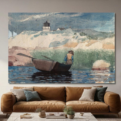 Chico En Barco Gloucester Winslow Homer cuadro en lienzo
