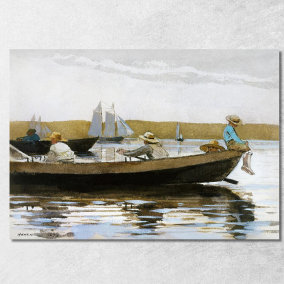 Jungs In Einem Dory Winslow Homer drucken auf leinwand