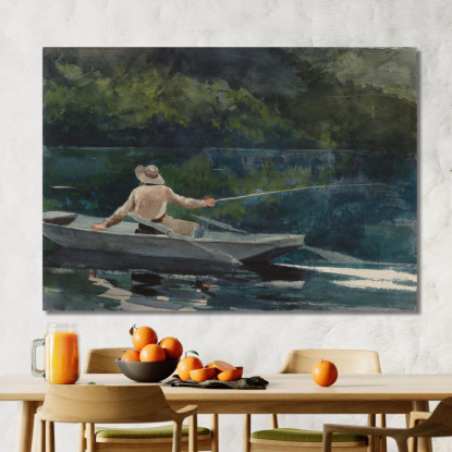 Casting Numero Due Winslow Homer quadro stampato su tela