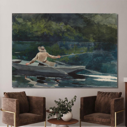 Casting Numero Due Winslow Homer quadro stampato su tela