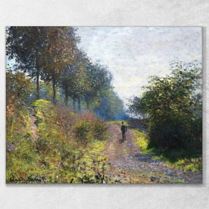 Il Sentiero Protetto 1873 Claude Monet mnt95 quadro stampato su tela