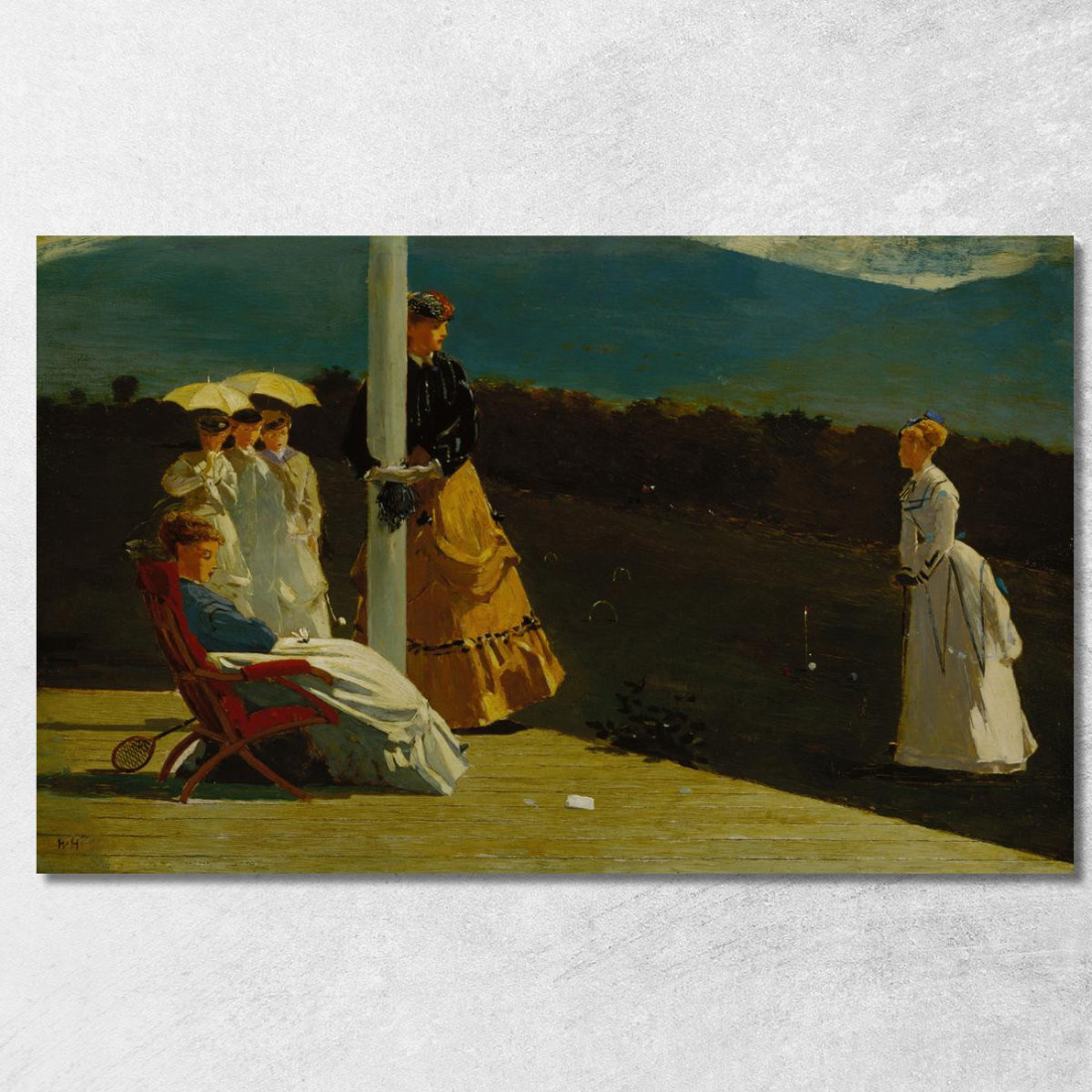 Krocketspiel Winslow Homer drucken auf leinwand