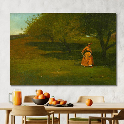 Jugador De Croquet Winslow Homer cuadro en lienzo
