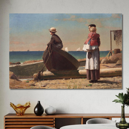 Papa Arrive Winslow Homer tableau impression sur toile