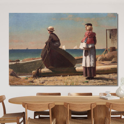Papa Arrive Winslow Homer tableau impression sur toile