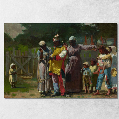 Vestizione Per Il Carnevale Winslow Homer quadro stampato su tela