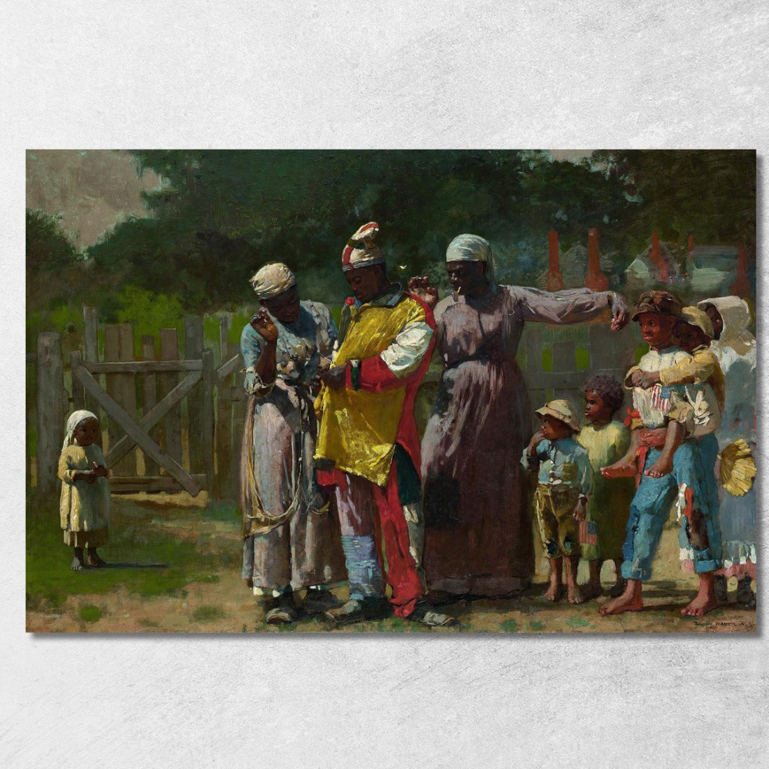 Vestizione Per Il Carnevale Winslow Homer quadro stampato su tela