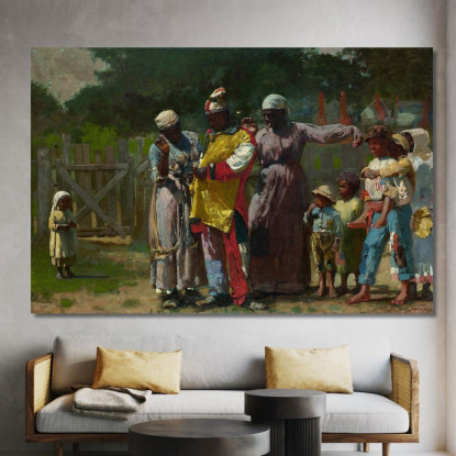 Vestizione Per Il Carnevale Winslow Homer quadro stampato su tela