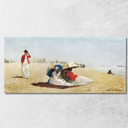 Plage D'East Hampton À Long Island Winslow Homer tableau impression sur toile