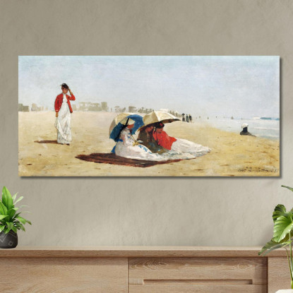 Strand Von East Hampton, Long Island Winslow Homer drucken auf leinwand