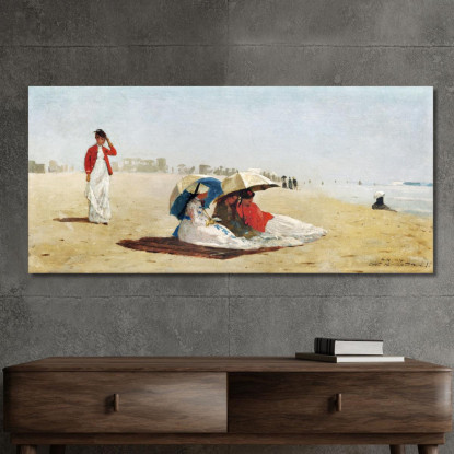 Strand Von East Hampton, Long Island Winslow Homer drucken auf leinwand