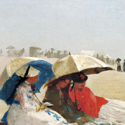 Strand Von East Hampton, Long Island Winslow Homer drucken auf leinwand