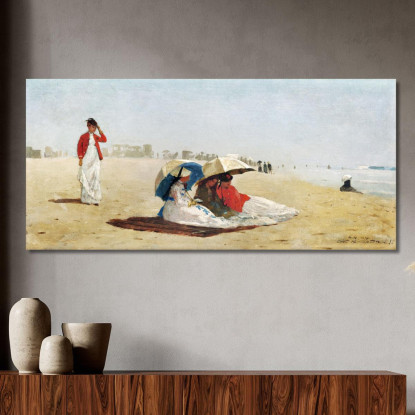 Strand Von East Hampton, Long Island Winslow Homer drucken auf leinwand