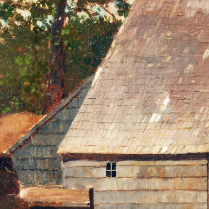 Farmyard With Ducks And Chickens Winslow Homer canvas print