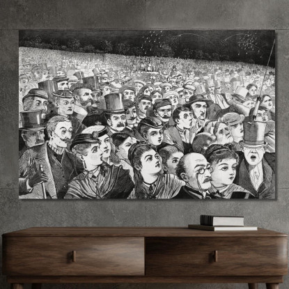 Feuerwerk In Der Nacht Des 4. Juli 1868 Winslow Homer drucken auf leinwand