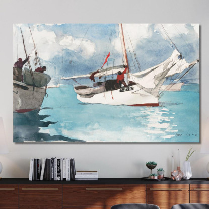 Fishing Boats Key West Winslow Homer canvas print