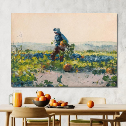 Ein Bauernjunge Zu Sein Winslow Homer drucken auf leinwand