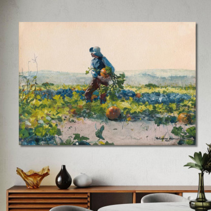 Ein Bauernjunge Zu Sein Winslow Homer drucken auf leinwand