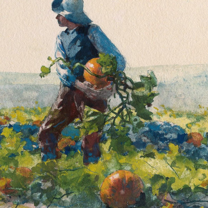 Ein Bauernjunge Zu Sein Winslow Homer drucken auf leinwand