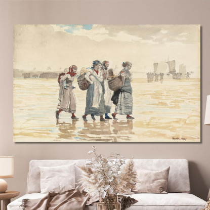Four Fishwives On The Beach Winslow Homer canvas print