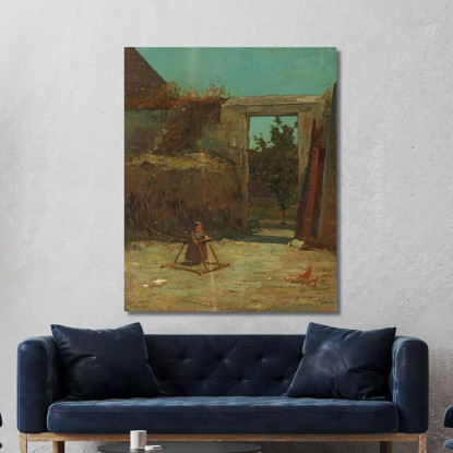 Aia Francese Winslow Homer quadro stampato su tela