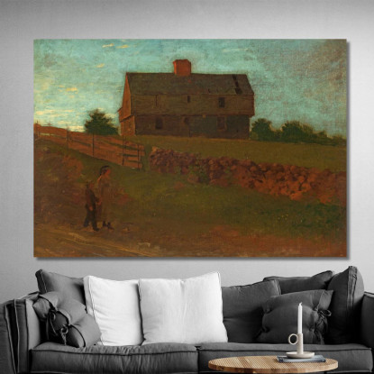 Maison De Garnison York Maine Winslow Homer tableau impression sur toile