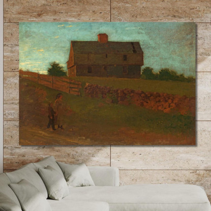Maison De Garnison York Maine Winslow Homer tableau impression sur toile