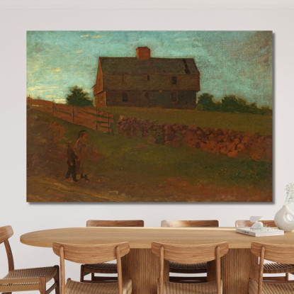 Maison De Garnison York Maine Winslow Homer tableau impression sur toile