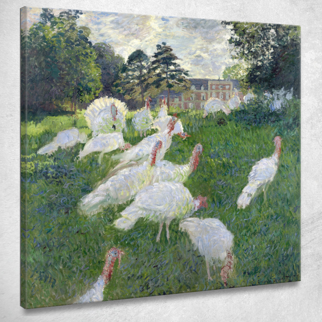 I Tacchini 1876 Claude Monet mnt99 quadro stampato su tela