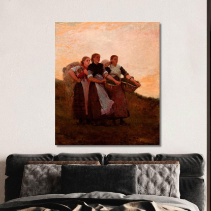 Horch! Die Lerche Winslow Homer drucken auf leinwand