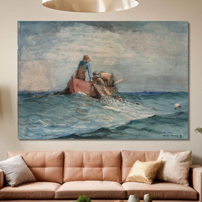 Einholen Der Netze Winslow Homer drucken auf leinwand