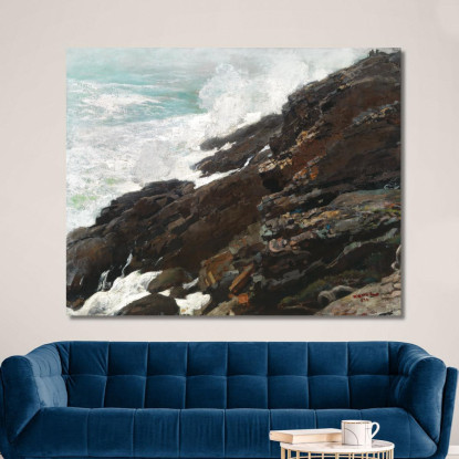 High Cliff Coast Von Maine Winslow Homer drucken auf leinwand