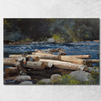 La Rivière Hudson Winslow Homer tableau impression sur toile