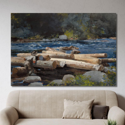 Río Hudson Winslow Homer cuadro en lienzo
