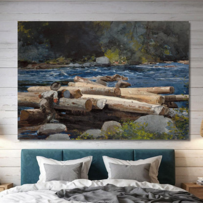 Der Hudson Fluss Winslow Homer drucken auf leinwand