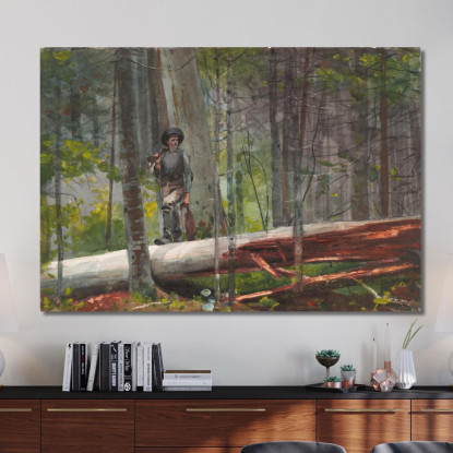 Chasseur Dans Les Adirondacks Winslow Homer tableau impression sur toile