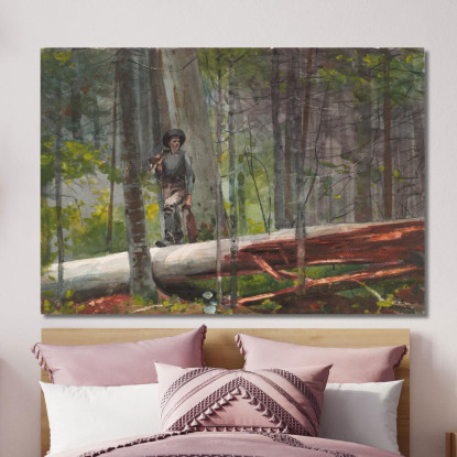 Jäger In Den Adirondacks Winslow Homer drucken auf leinwand