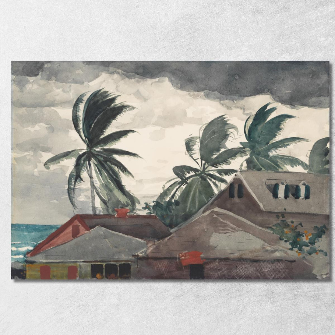 Ouragan Bahamas Winslow Homer tableau impression sur toile